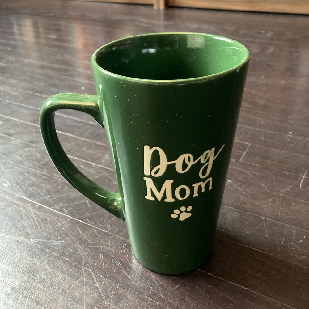 Oversized “dog mom” mug